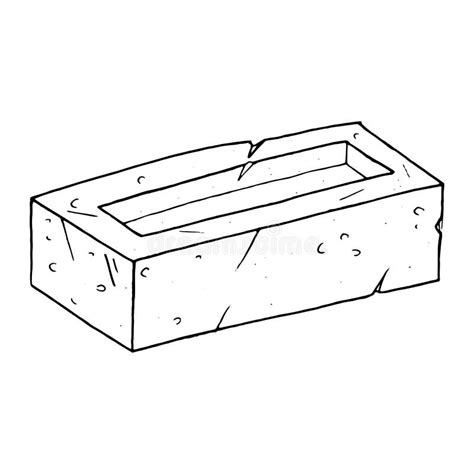 Brick Icon Hand Drawn Vector Illustration Of Brick Building Sketch