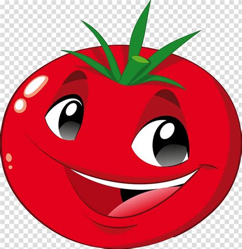Red Tomato Character Illustration Fruit Smiley Vegetable Tomato Funny