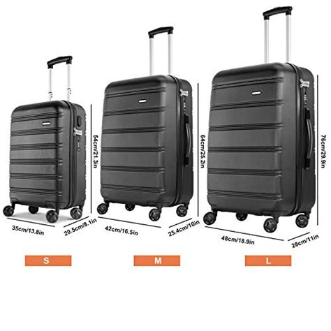 Reyleo Luggage Sets 3 Piece Hard Shell Luggage Set With Usb Port Tsa