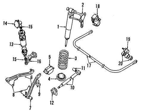 1997 Land Rover Defender 90 Link Stabilizer Bar Joint Suspension