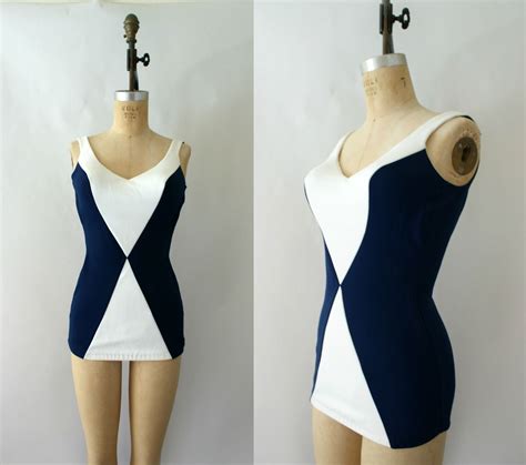 1960s Vintage Bathing Suit Cole Of California Hourglass Maillot