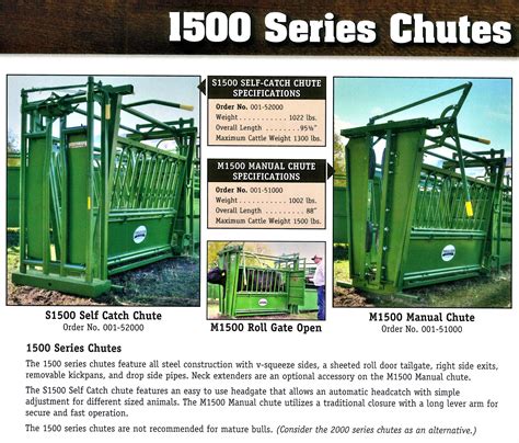 Powder River S1500 Series Chute Self Catch Cattle Chute La Hearne