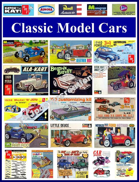 Classic Model Car Kits Poster Car Advertising Car Ads Model Cars Kits
