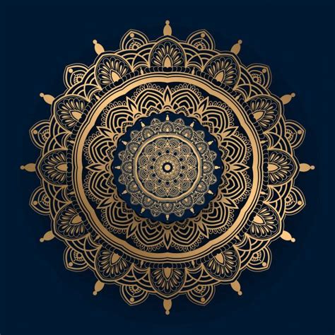 Premium Vector Luxury Mandala With Golden Islamic Pattern Islamic