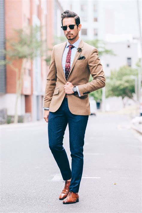 Fancy Dapper Men Suited Suits Three Piece Suits Brown Jackets Ties Pocket Squares