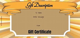 FREE Gift Certificate Template | 50+ Designs | Customize Online and Print