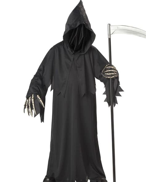 Grim Reaper Deluxe Boys Costume Sale Classic Halloween Costumes