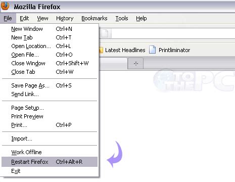 Hp computer diagnostics report keyboard working on all keys. Restart Firefox with Keyboard shortcut key