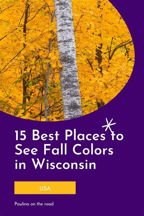 15 Best Places For Fall Colors In Wisconsin Paulina On The Road