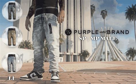 Purple Brand Sagged Jeans Sp Mp Male Gta5