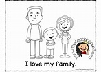 Free Family Members Coloring Pages - The Teaching Aunt