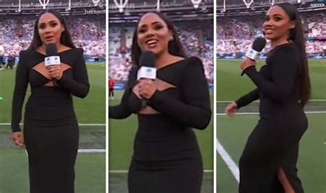alex scott s cut out dress sparks complaints from soccer aid viewers ‘cover yourself up