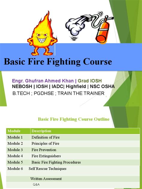 Basic Fire Fighting Training Pdf Fires Combustion