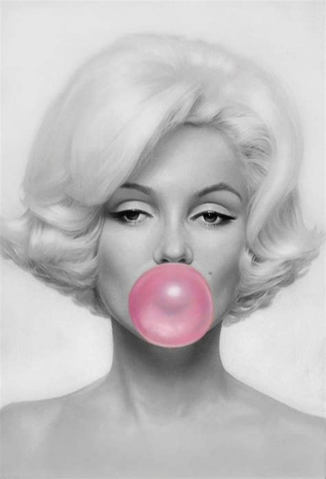 Framed Print Marilyn Monroe Blowing A Big Pink Bubble Gum Bubble Picture Art Ebay