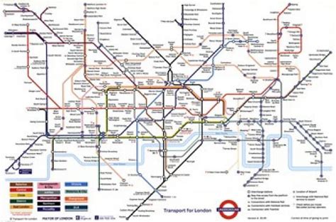 London Underground Map Laminated Poster 36 X 24