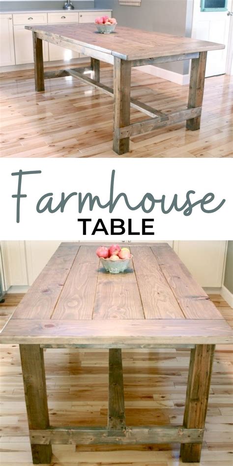 Easy Diy Farmhouse Table Top Shelf Plans