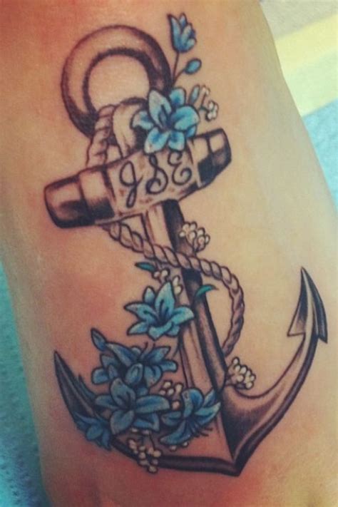 Anchor And Lily Tattoo 401 Forever Tattoos And Piercings Pinterest