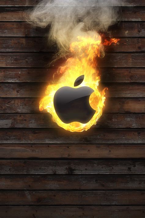 Fire Apple iPod Touch Wallpaper, Background and Theme