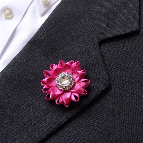 Mens T Pink Lapel Flower For Men Mens Suit Accessories