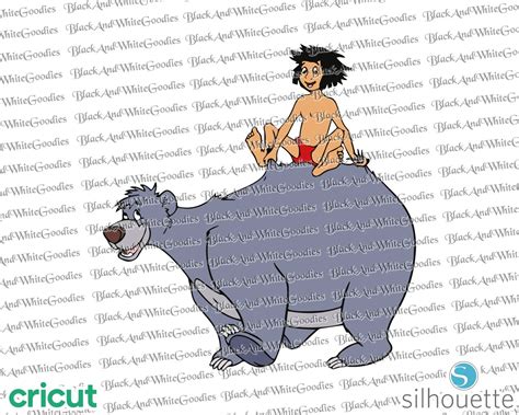 Baloo And Mowgli Jungle Book Svg Layered Svg Cricut Cut Etsy Canada