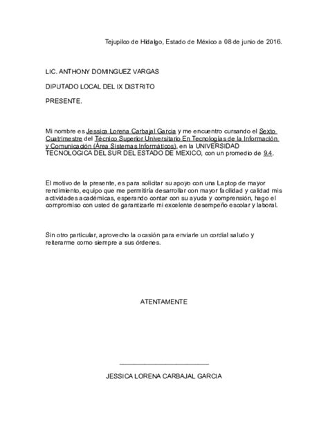 Ejemplo De Carta De Solicitud De Apoyo Actualizado Agosto 2022 Images