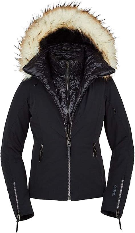 Spyder Pinnacle Gore Tex Infinium Insulated Ski Jacket Womens Black