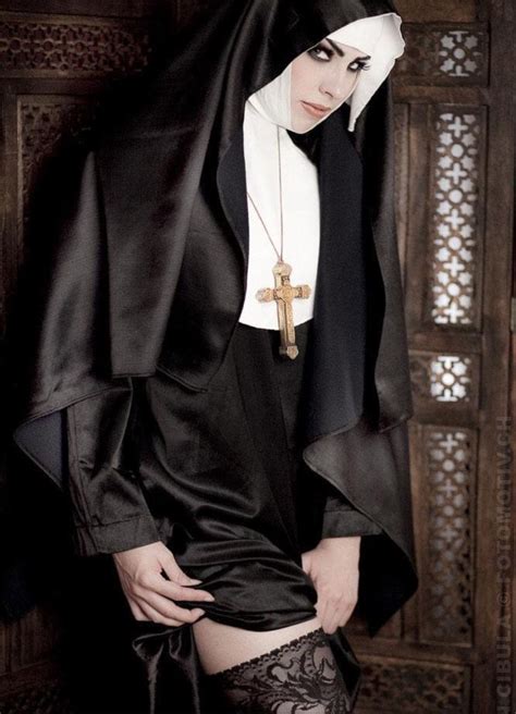 hot nun nun costume costumes dark red wallpaper modelos fashion stockings and suspenders