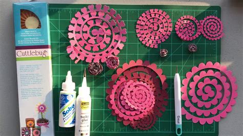 Rolled Paper Flower Size Chart For Cricut