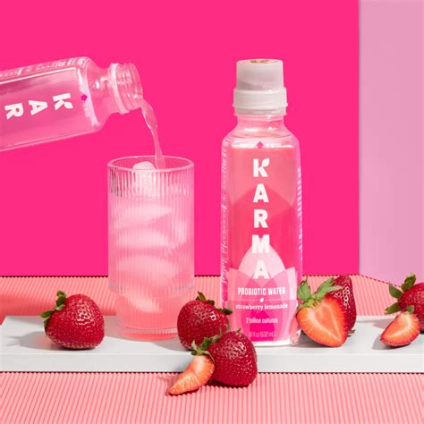 Strawberry Lemonade Probiotic Water Karma Water