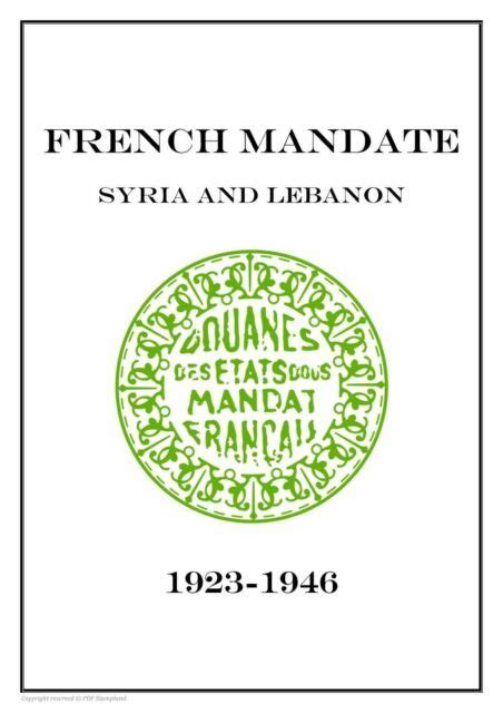 French Mandate Syria And Lebanon 1923 1946 Ebay