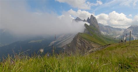 Time Lapse Of Moving Clouds Over The Dolomite Mountains Italy Free