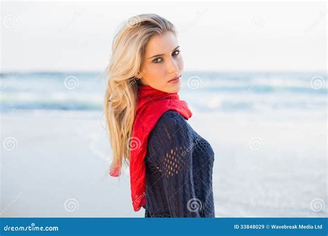 Attractive Blonde Posing Outdoors Stock Image Image Of Fair Hair