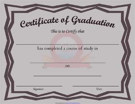 Graduation Certificate Template Download Printable Pdf