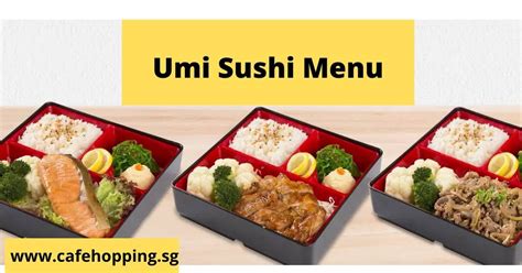 Umi Sushi Singapore Menu
