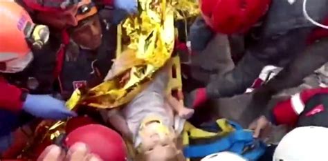 watch girl in turkey rescued four days after deadly earthquake