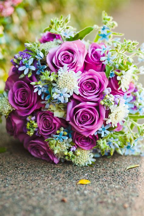 Simply Seattle Weddings Beautiful Purple Rose Bouquet