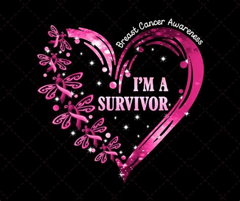 I M A Survivor Breast Cancer Awareness Pink Butterfly In Etsy