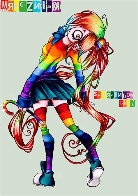 Sad Rainbow Girl By Mroczniak On Deviantart