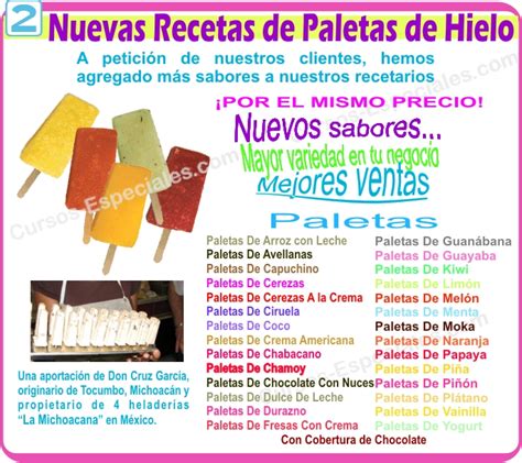 Arriba 64 Imagen Recetas De Paletas La Michoacana Gratis Abzlocalmx
