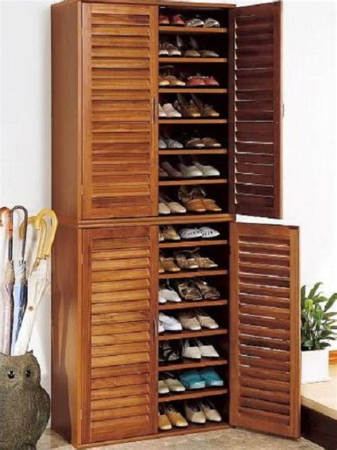This kind of shoes storage cabinet has a slim design and can be easily placed behind the door or corner without taking up too much space. 30+ Great Shoe Storage Ideas To Keep Your Footwear Safe ...