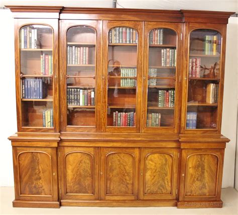 Large Victorian Mahogany Library Bookcase Antiques Atlas