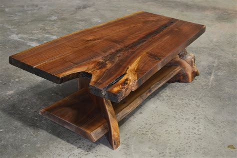 Hand Crafted Live Edge Walnut Coffee Table By Corey Morgan Wood Works
