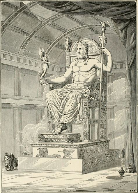 The Statue Of Zeus At Olympia Wonders Of The World