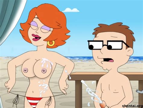 Xbooru American Dad Bikini Bottom Breasts Out Cum Cumming Penis Erection Gina American Dad