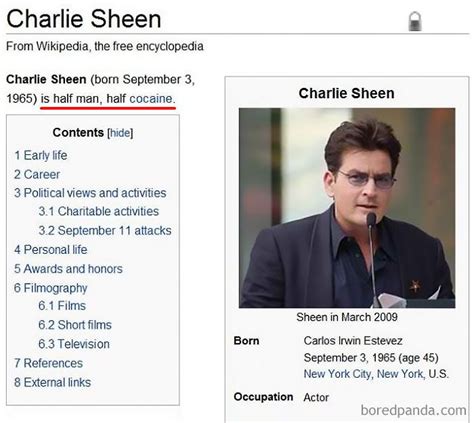 15 Funniest Wikipedia Edits Made By Internet Vandals Share Troopers