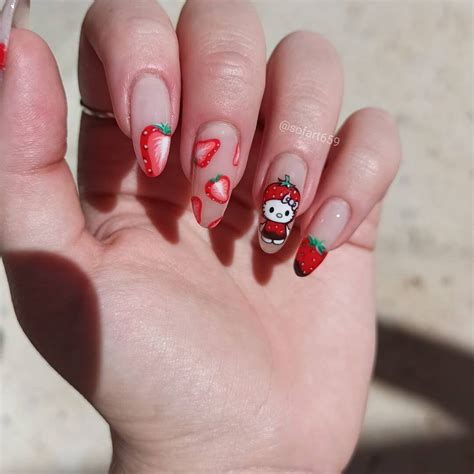 Hello Kitty Nail Designs