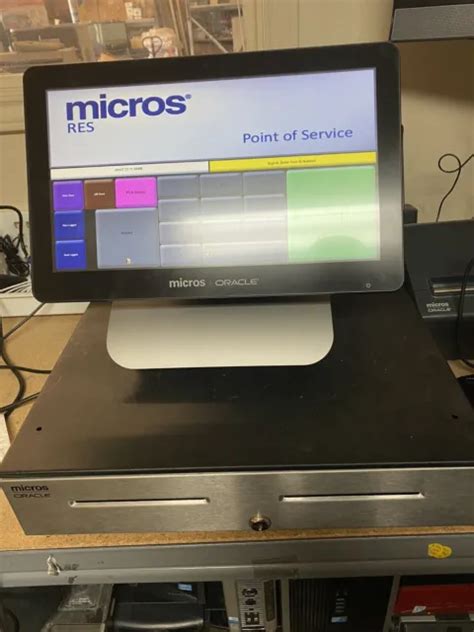 Micros Re Oracle 3700 Pos System W Printer Weight Scale Cc Machine