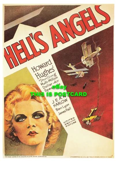 R569995 Hells Angels Howard Hughes Jean Harlow Dalkeith Klassisches Poster Nein P Eur 9 39