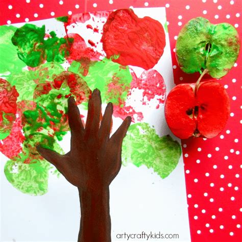 Handprint Apple Tree Arty Crafty Kids