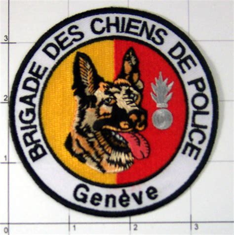 Swiss Geneva County Police K9 K 9 Canine Dog Patch